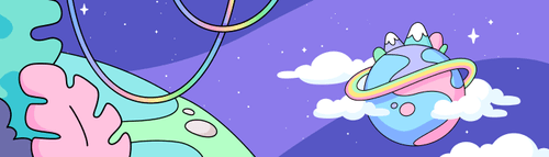 Bannière Space Doodles